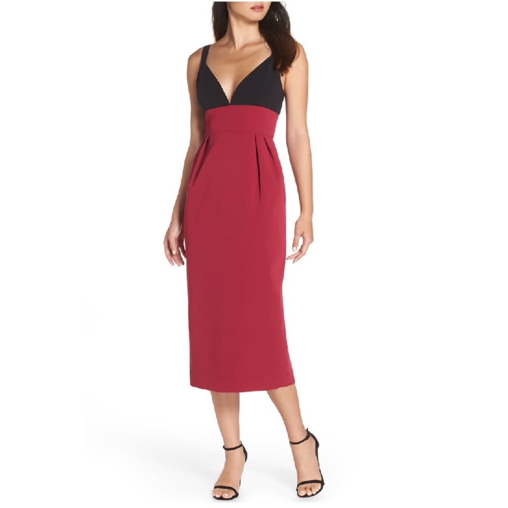 NWT Jill Jill Stuart Colorblock Midi Dress